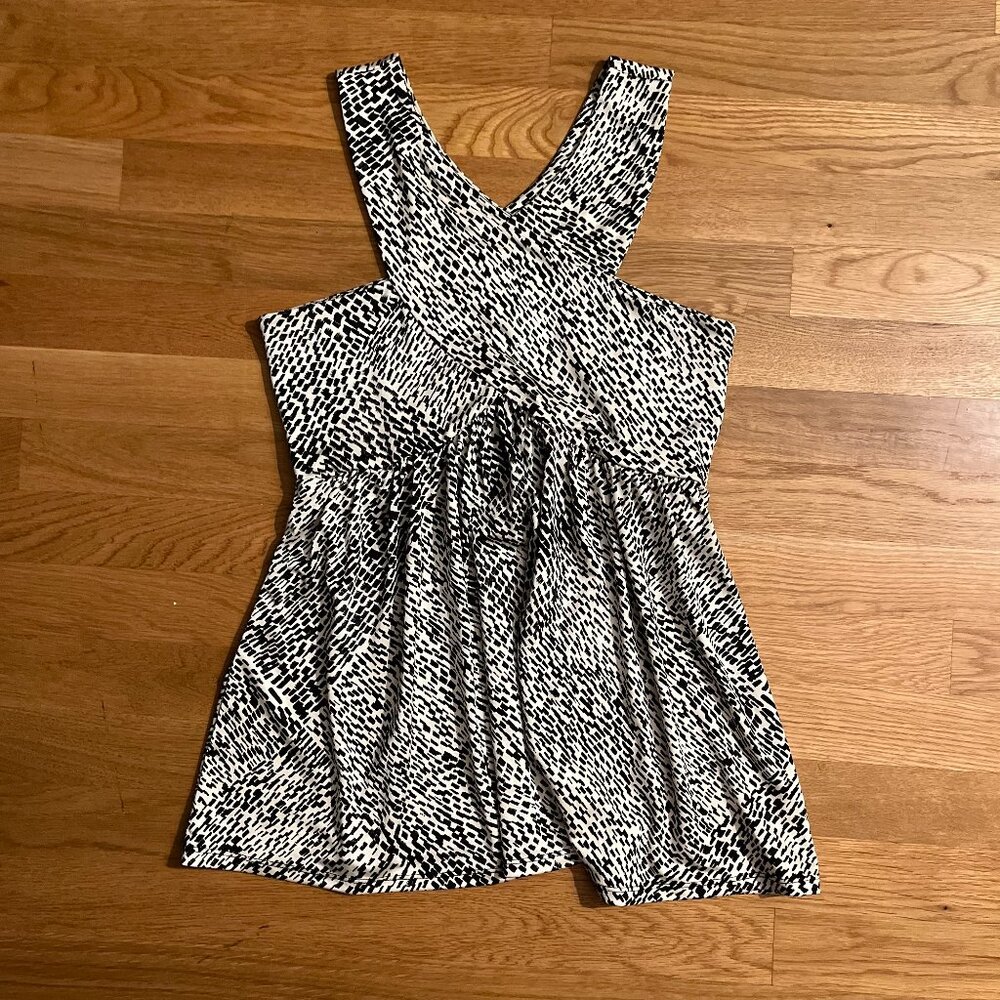 Y2K New York & Company Halter Neck Babydoll Top